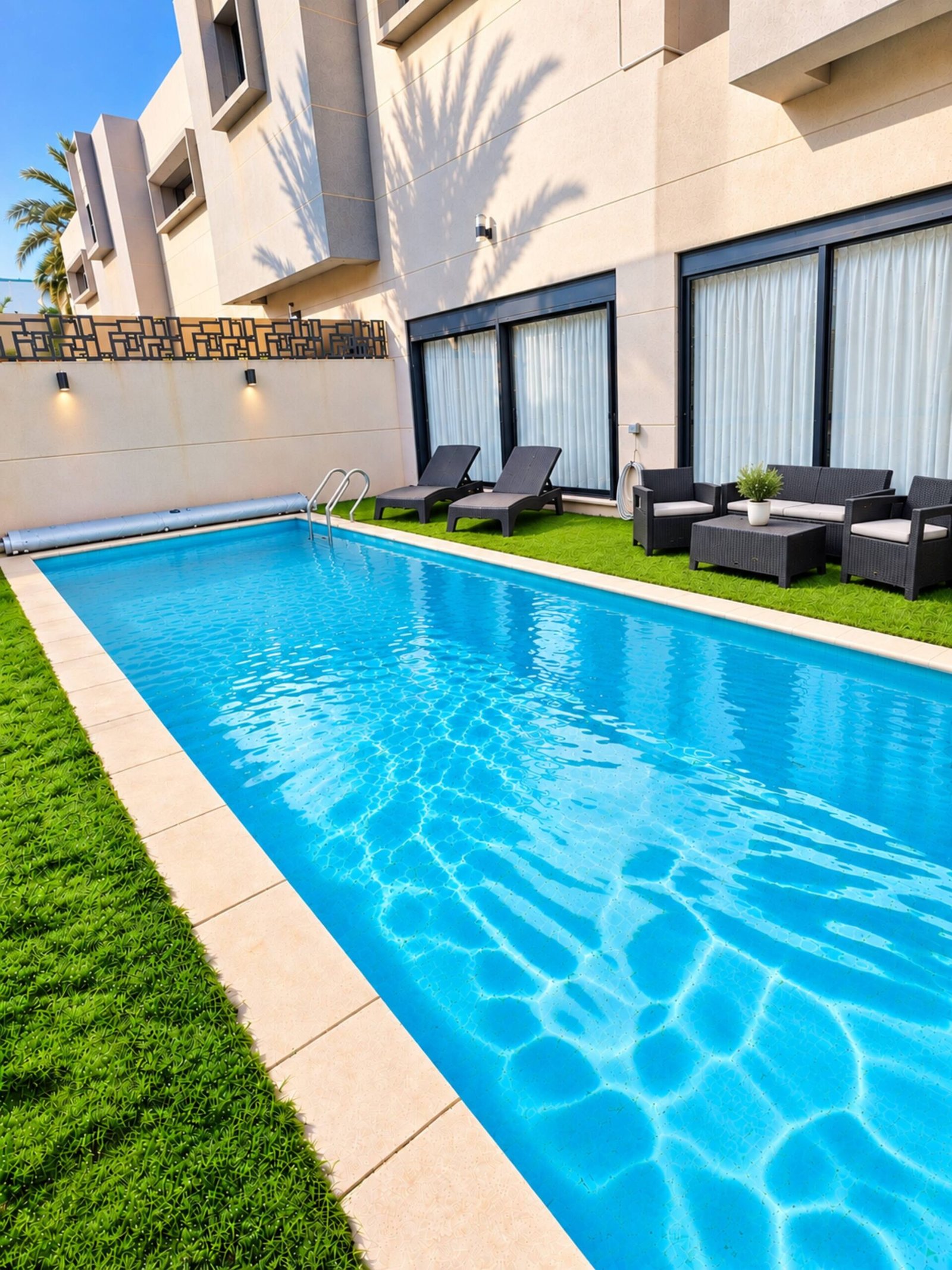 Villa avec piscine chauffée, sans vis-à-vis